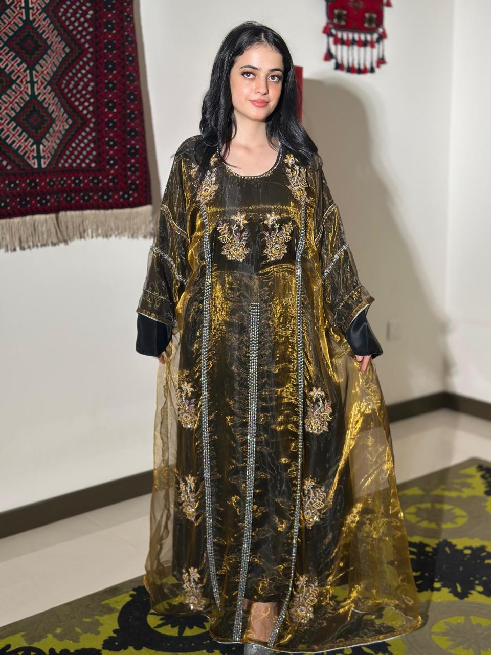 New collection combinaton of chiffon and organza